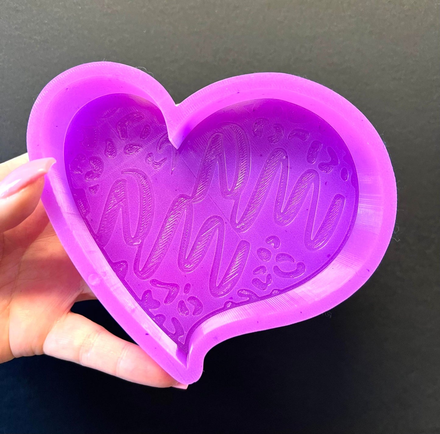 MA MA Leopard Heart Silicone