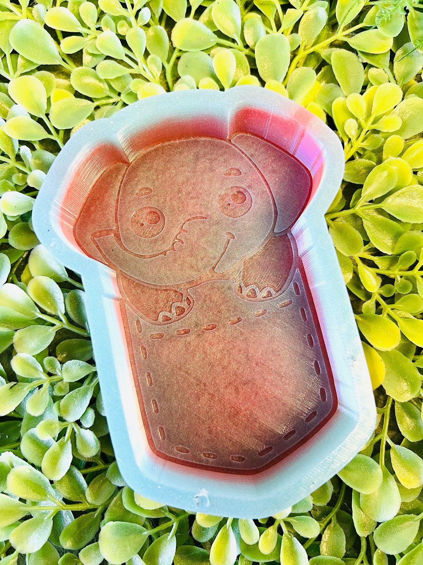 Elephant in a Pocket Silicone Mold