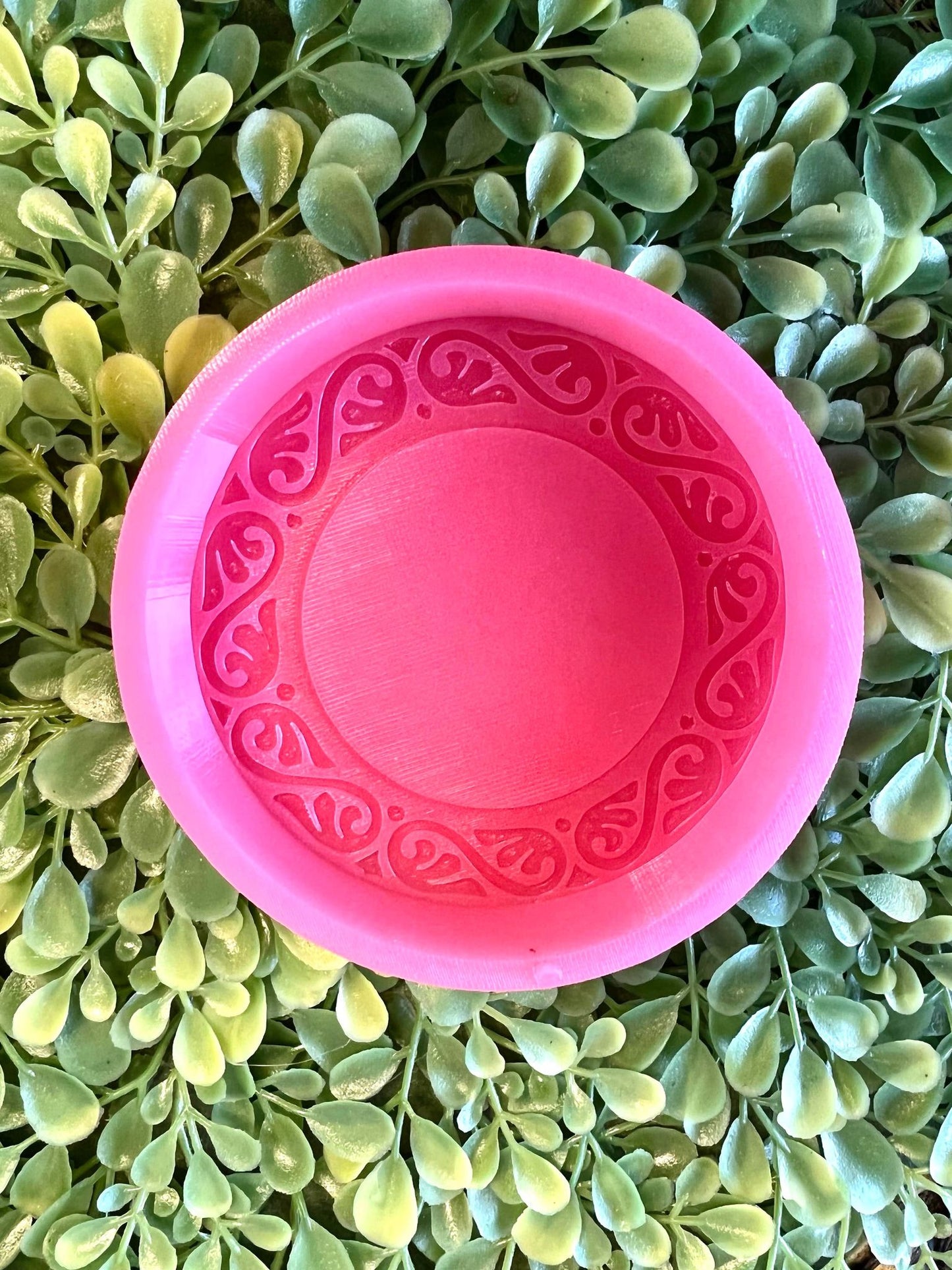 Tooled 4" mold; 2.5" Cardstock Circle Silicone Mold©