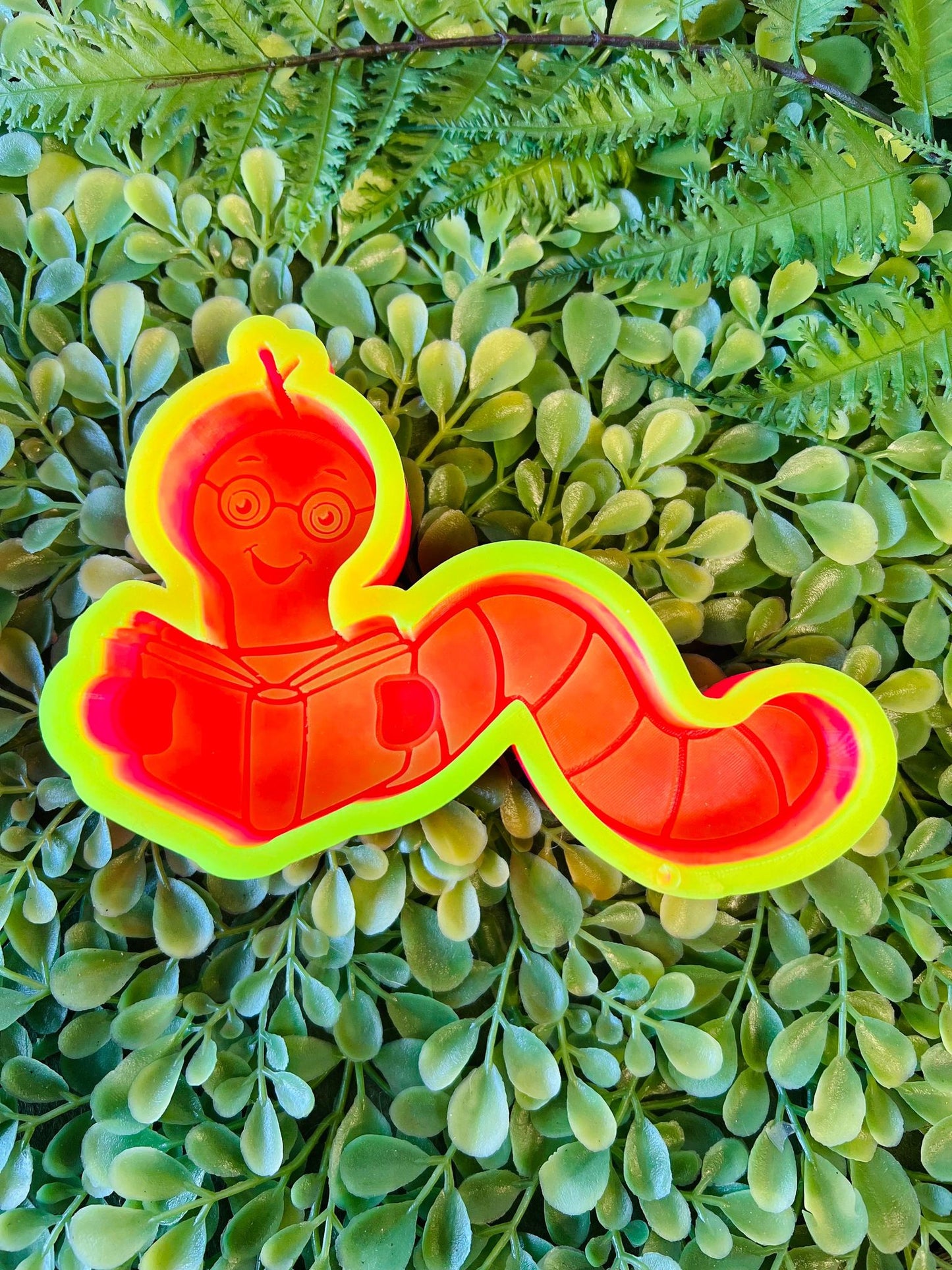 Book Worm Silicone Mold