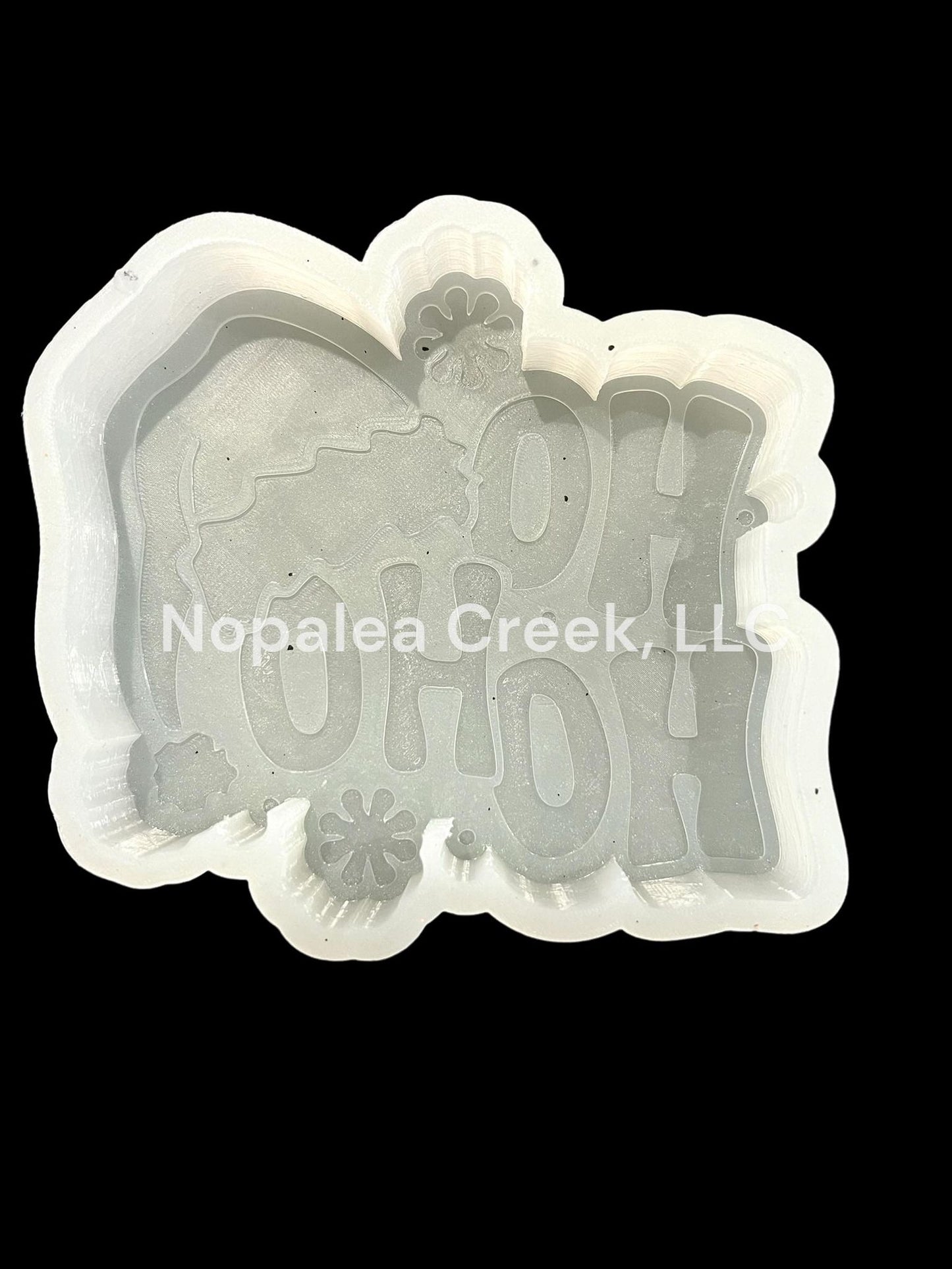 Ho Ho Ho Santa Hat Silicone Mold