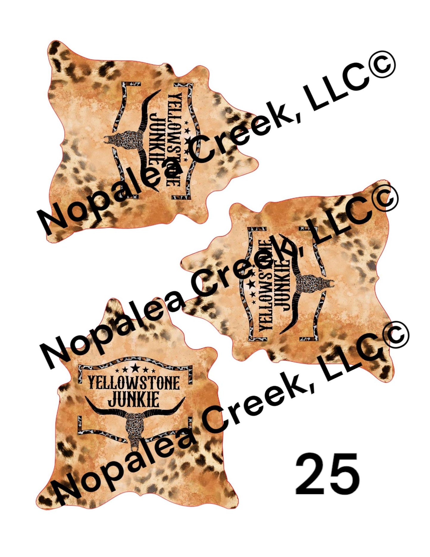 Simple Cowhide (1) Cardstock Listing