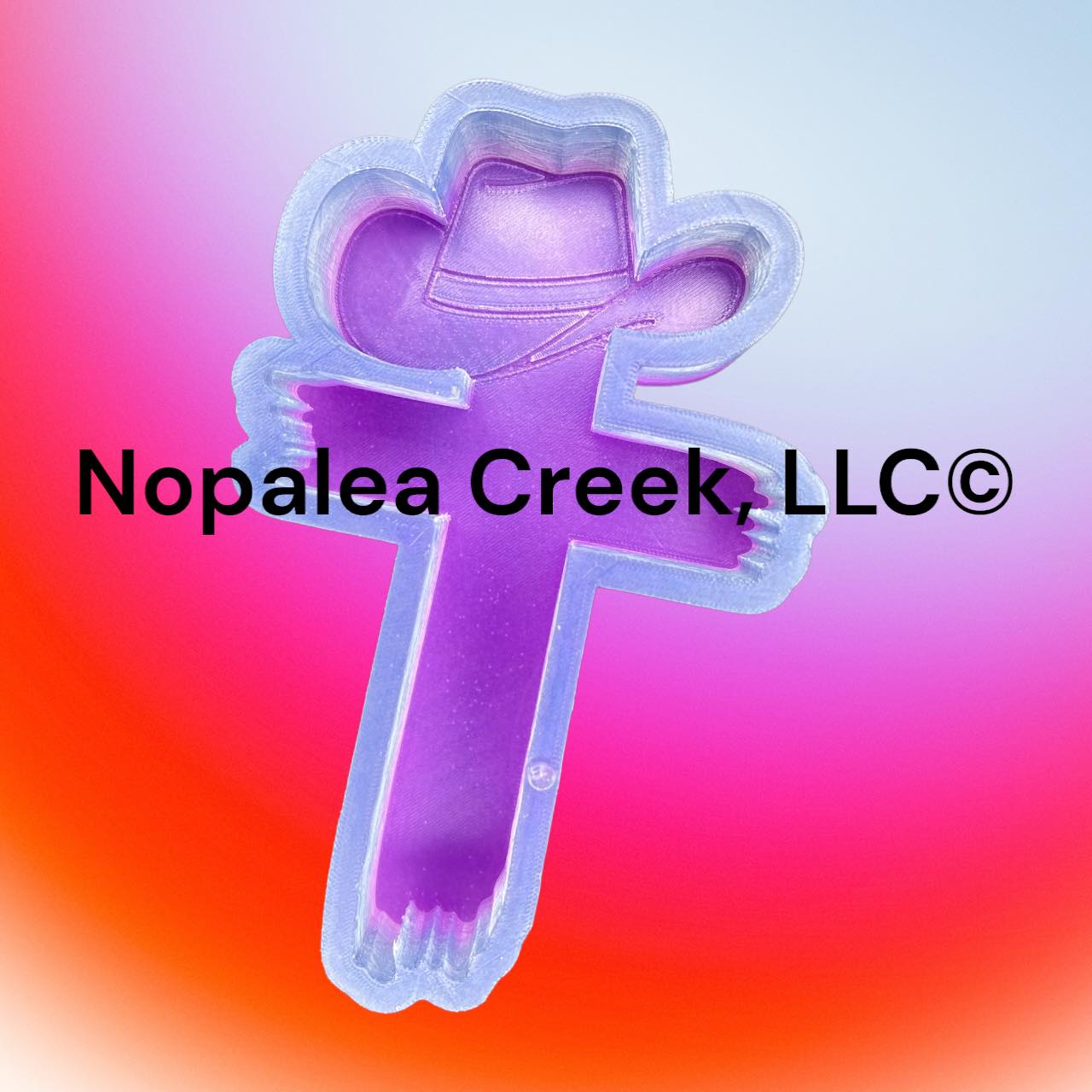 Rugged Cowboy Cross Silicone Mold