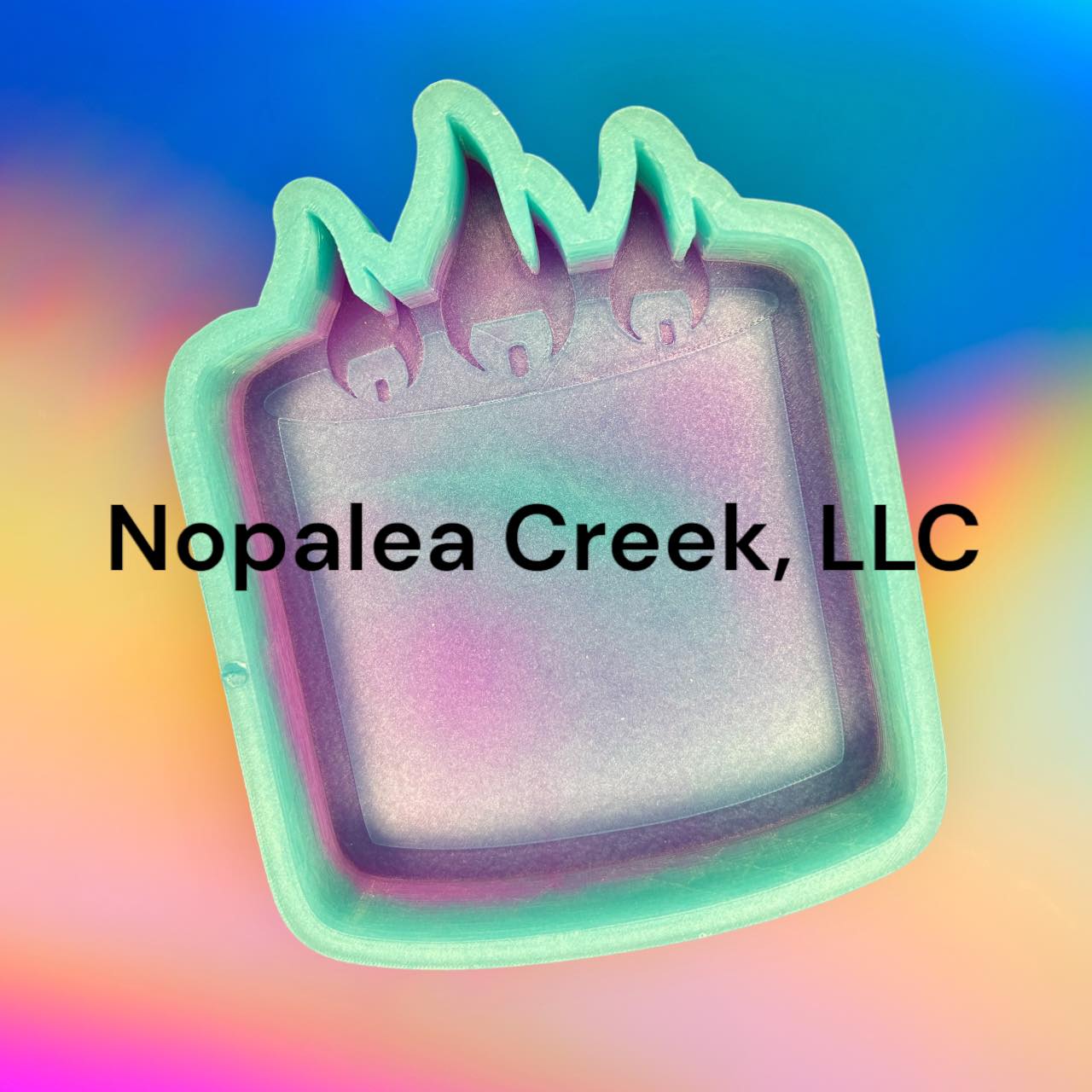 3-Wick Candle Silicone Mold