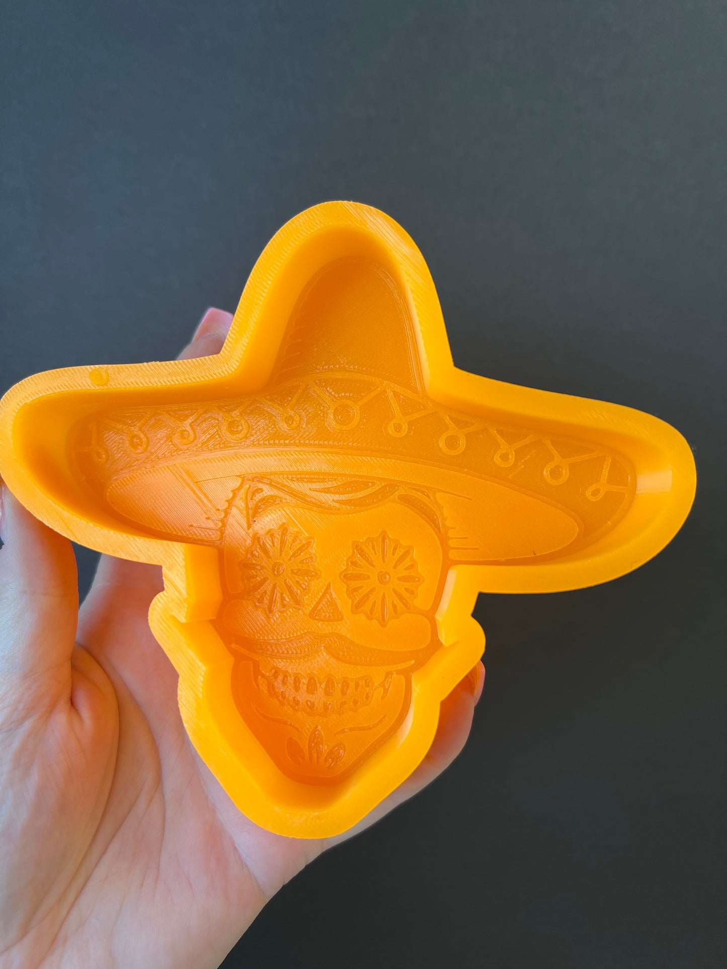 Sugar Skull & Sombrero Silicone Mold