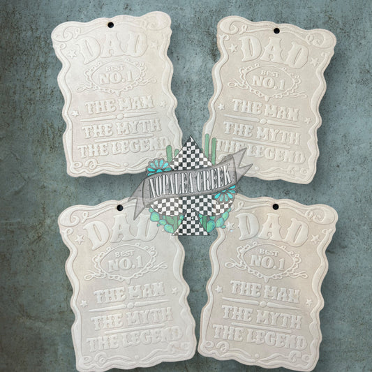Dad Legend Leather Charms (SET OF 4)