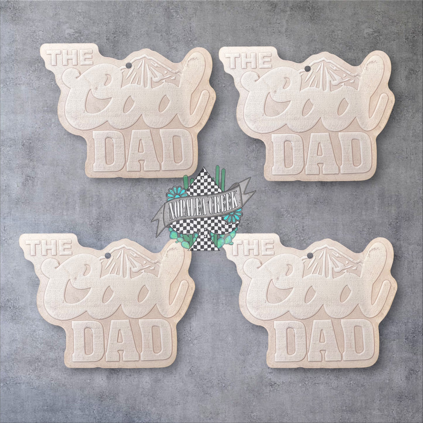 The Cool Dad Leather Charms (SET OF 4)