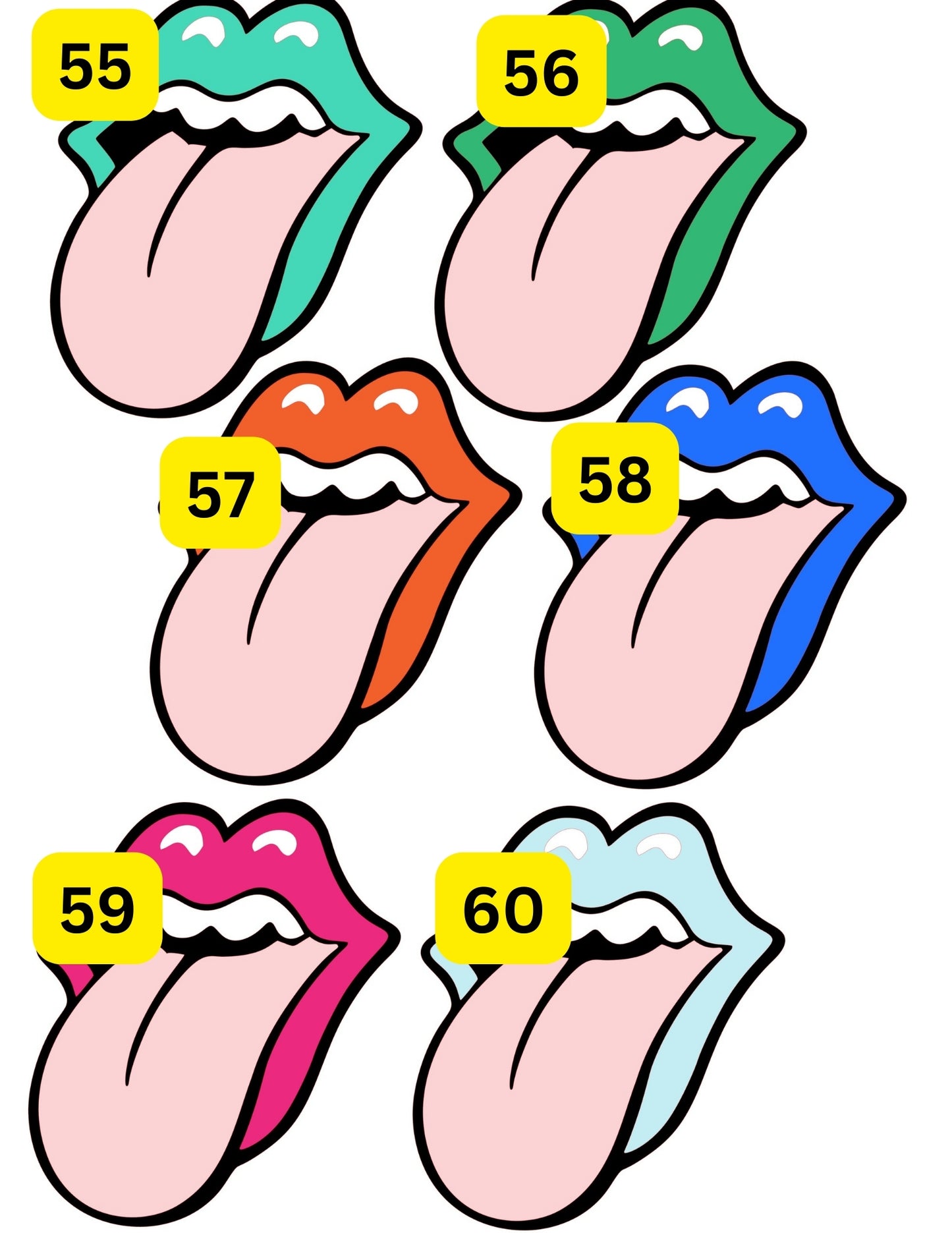 Tongue Cardstock #33-40
