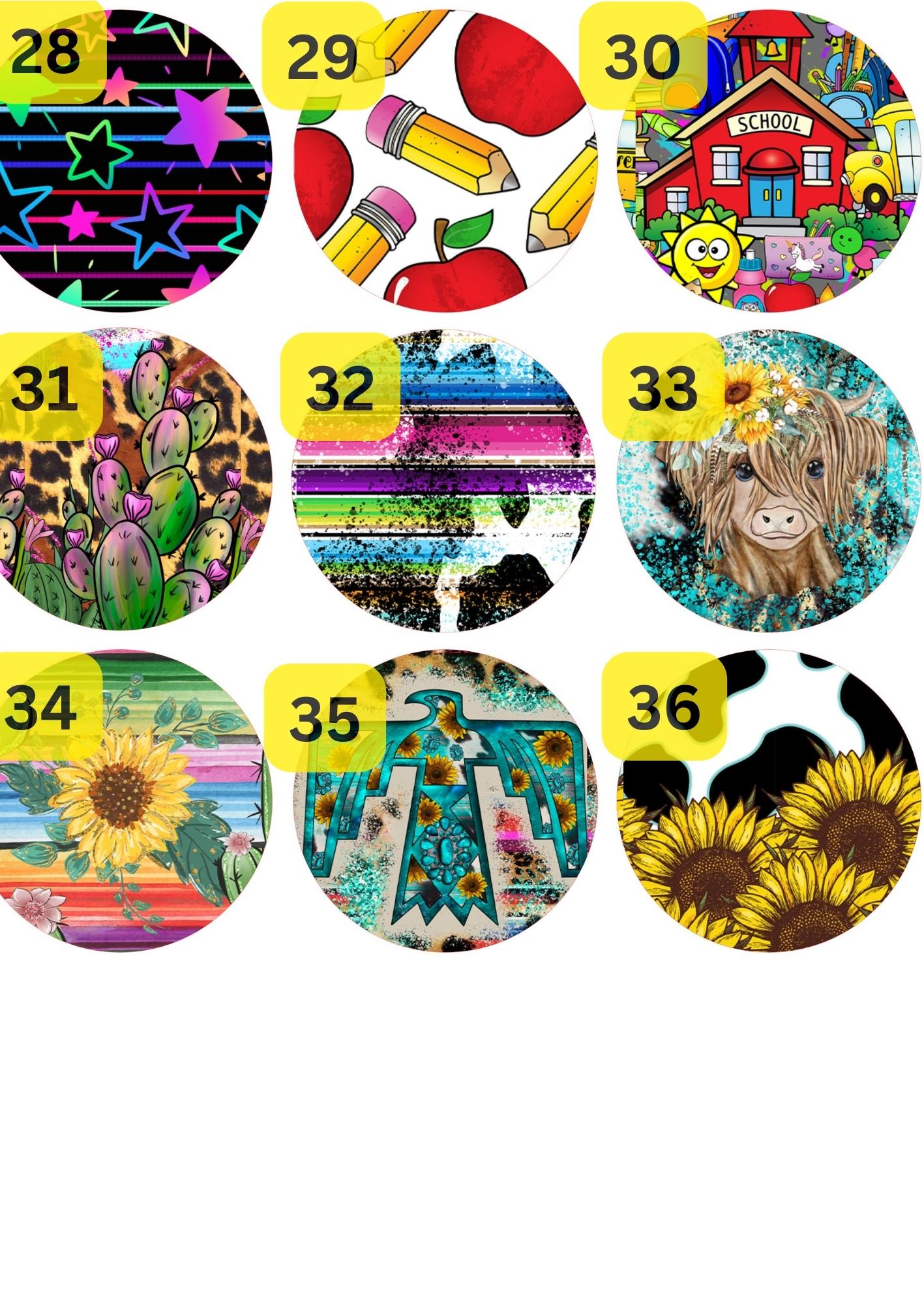 Round Cardstocks (1) Listing #1-20