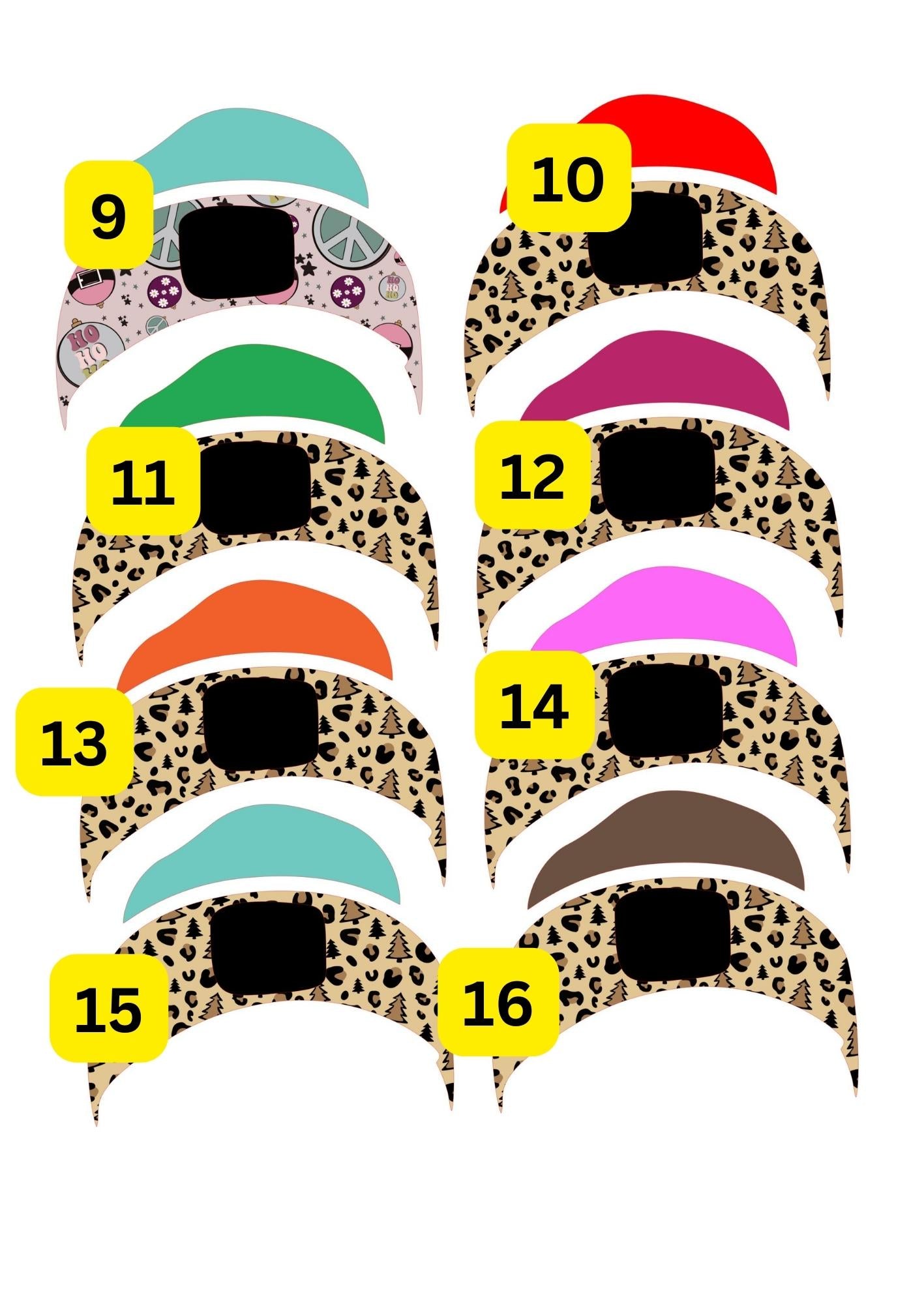 Beanie Cap Cardstock (3) Listing #27-32