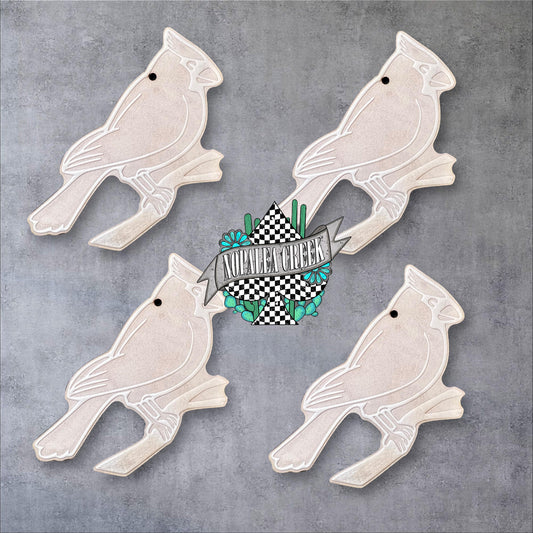 Cardinal Leather Charms (SET OF 4)