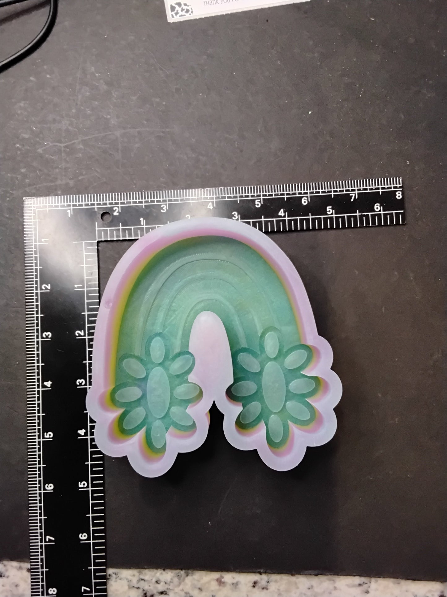 Rainbow Concho Silicone Mold©