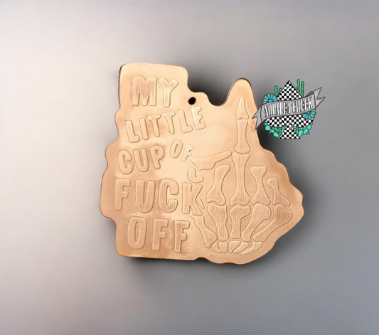 My Little Cup of Fuck Off Leather Charms (SET OF 4)