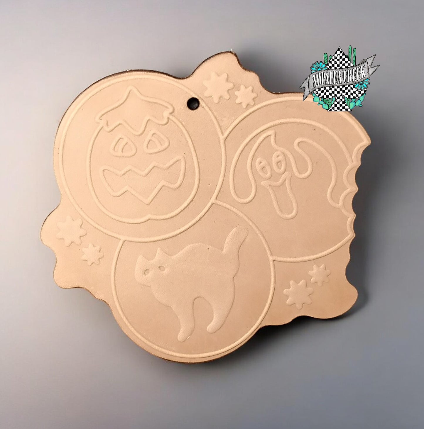Trio Halloween Cookies Leather Charms (SET OF 4)