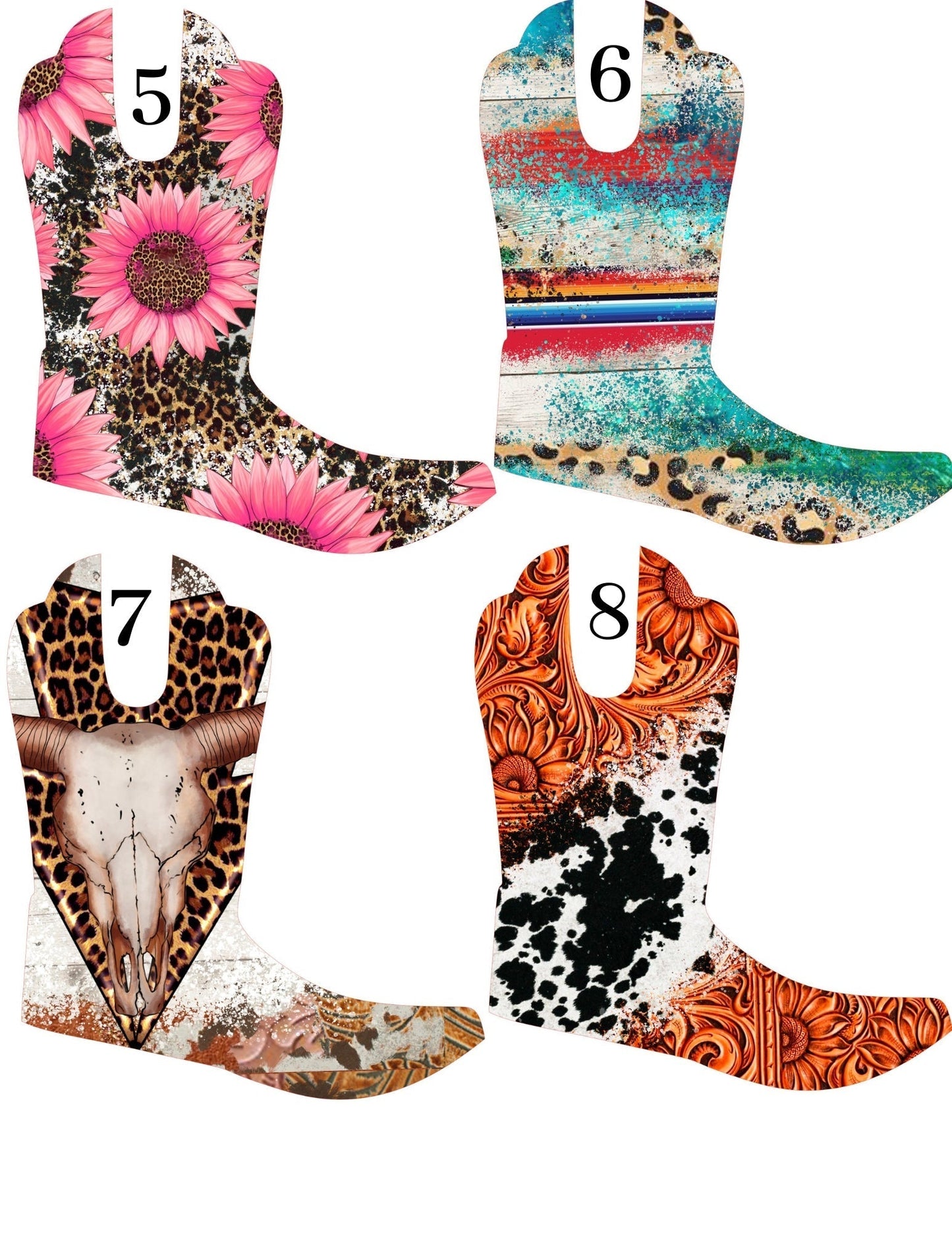 Simple Boot Cardstock Listing #17-32