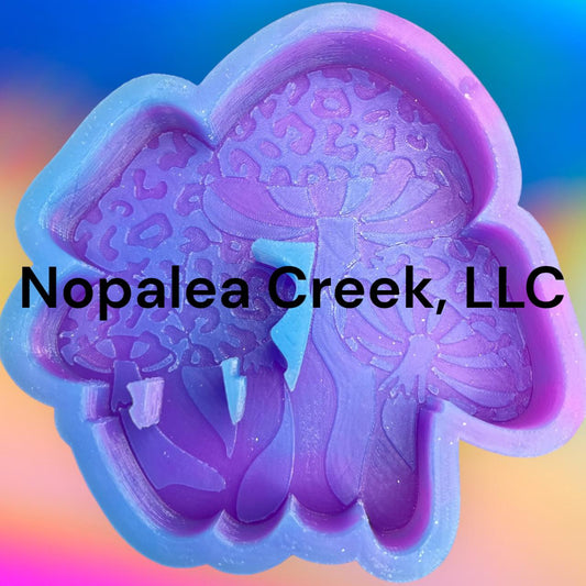 Whimsical Cheetah Mushroom Silicone Mold