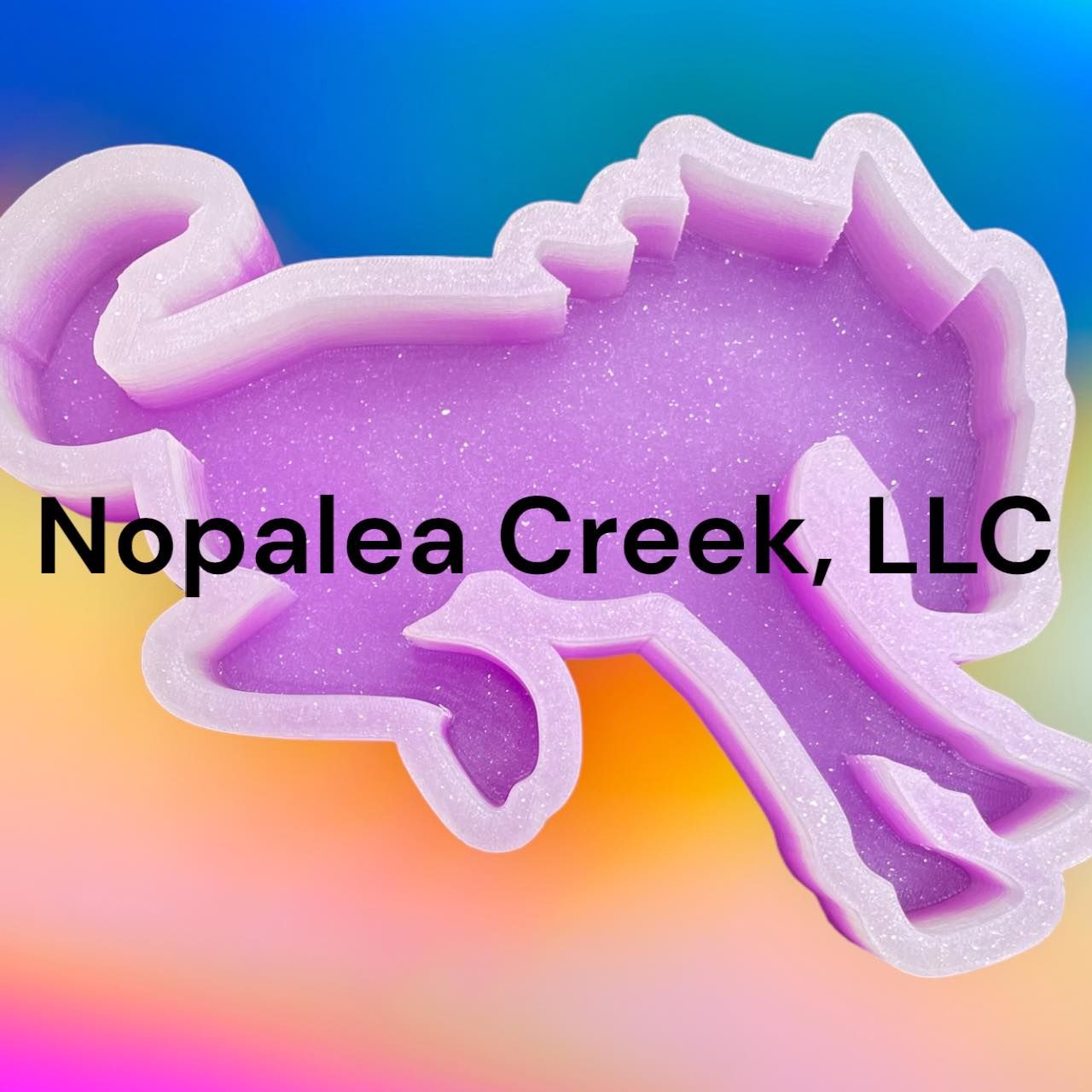Bucking Bronco Silhouette Silicone Mold