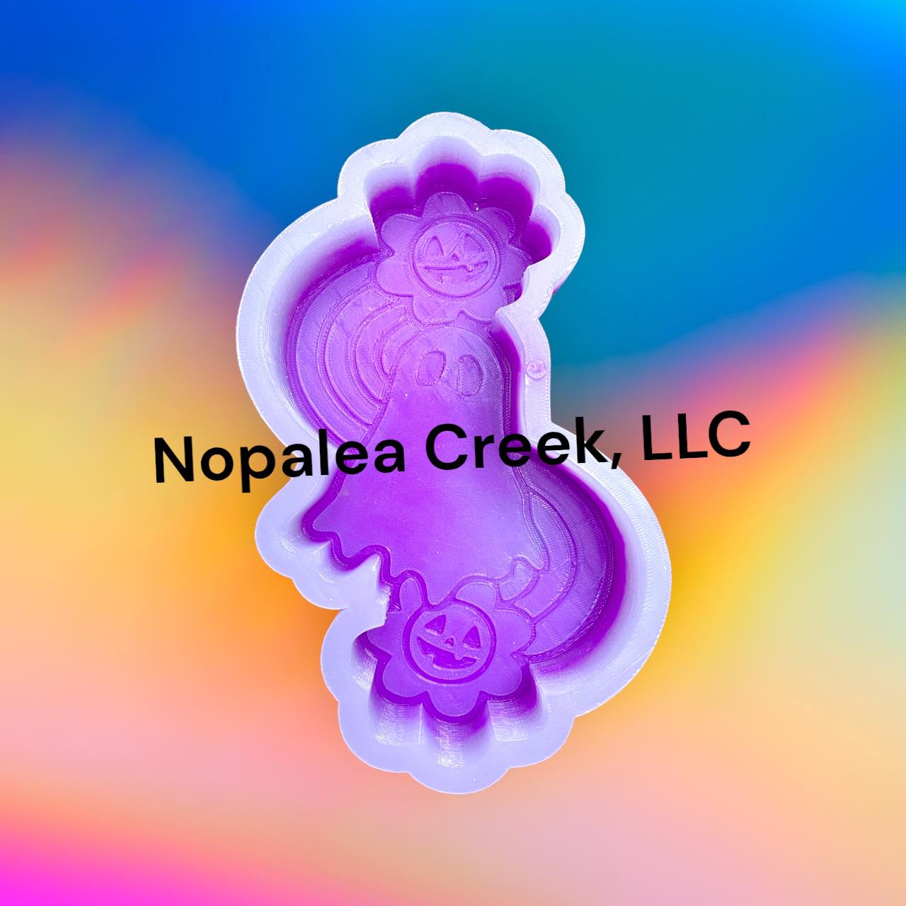 Retro Pumpkin Ghost Silicone Mold