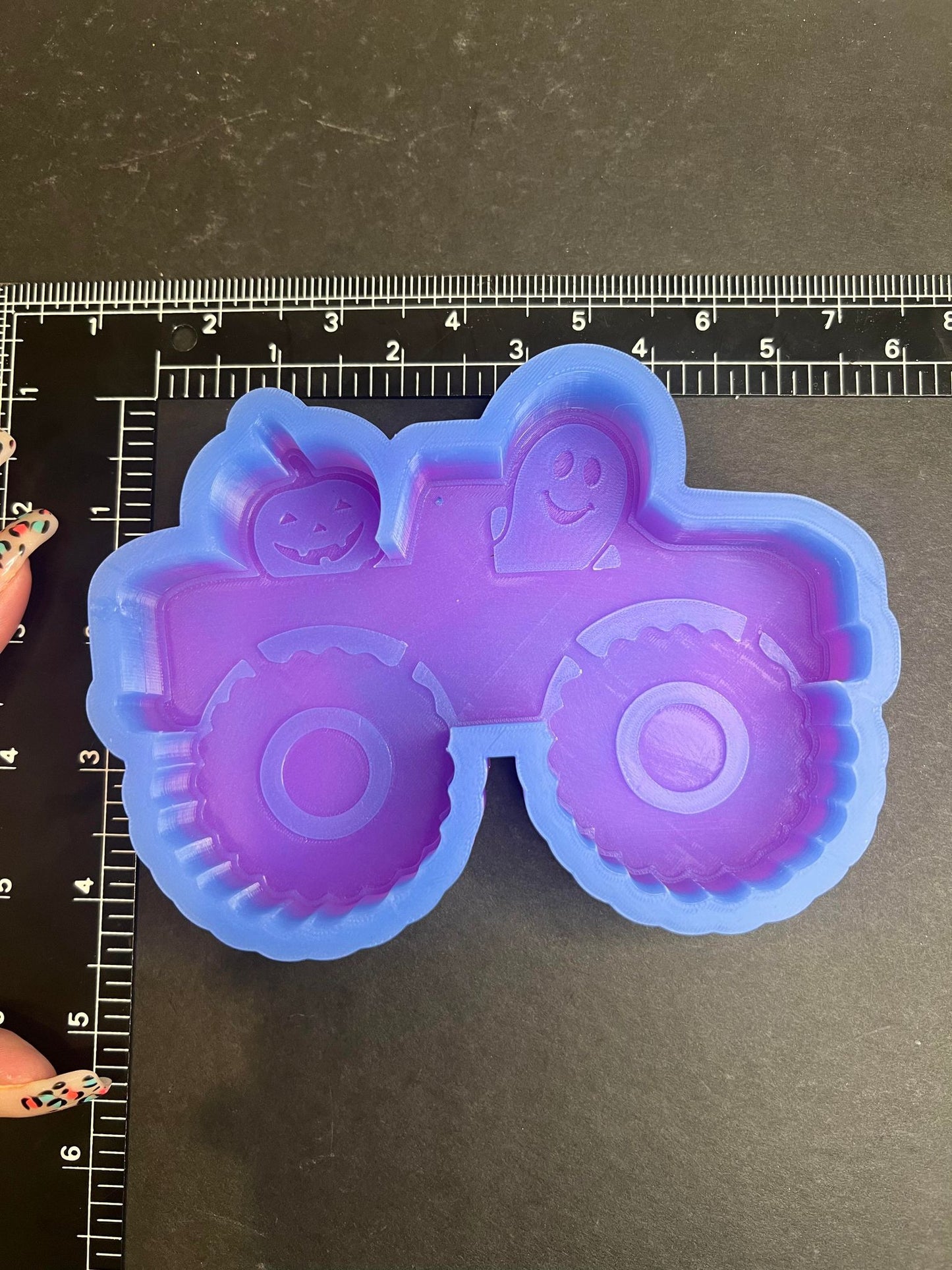 Ghost Monster Truck Silicone Mold