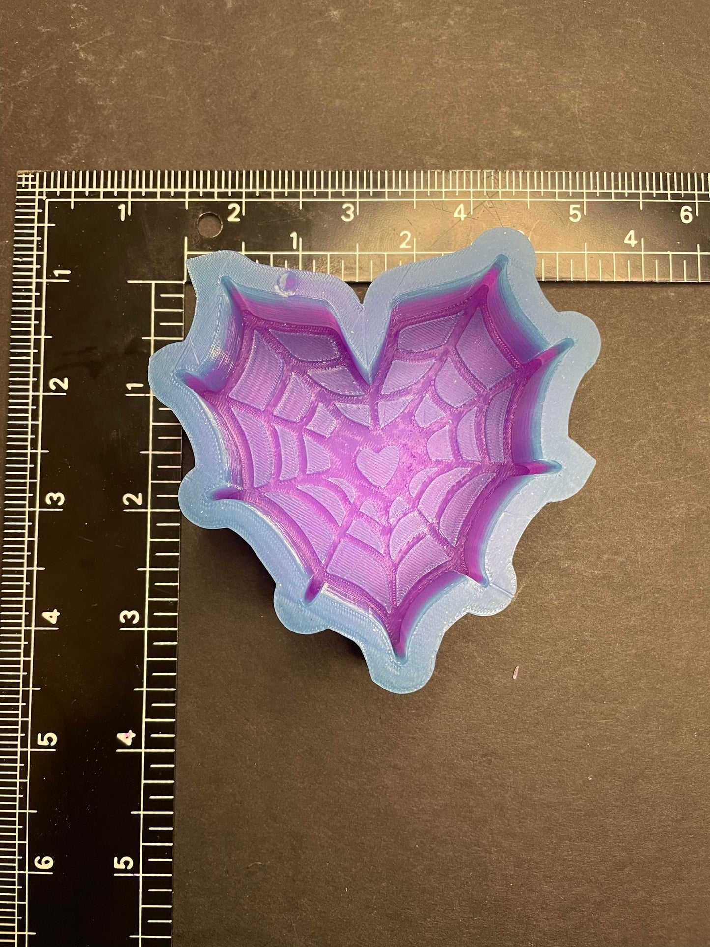 Spider Web Heart Silicone Mold
