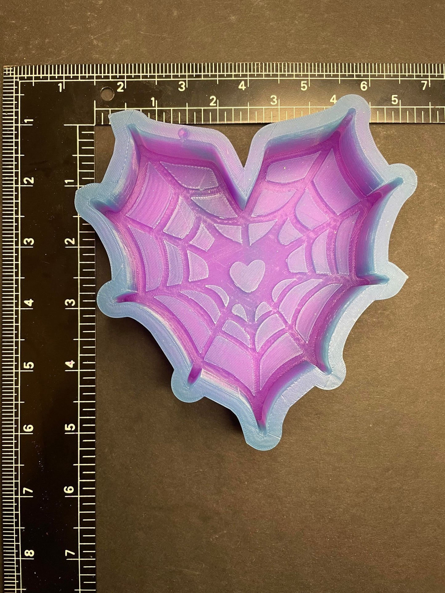 Spider Web Heart Silicone Mold