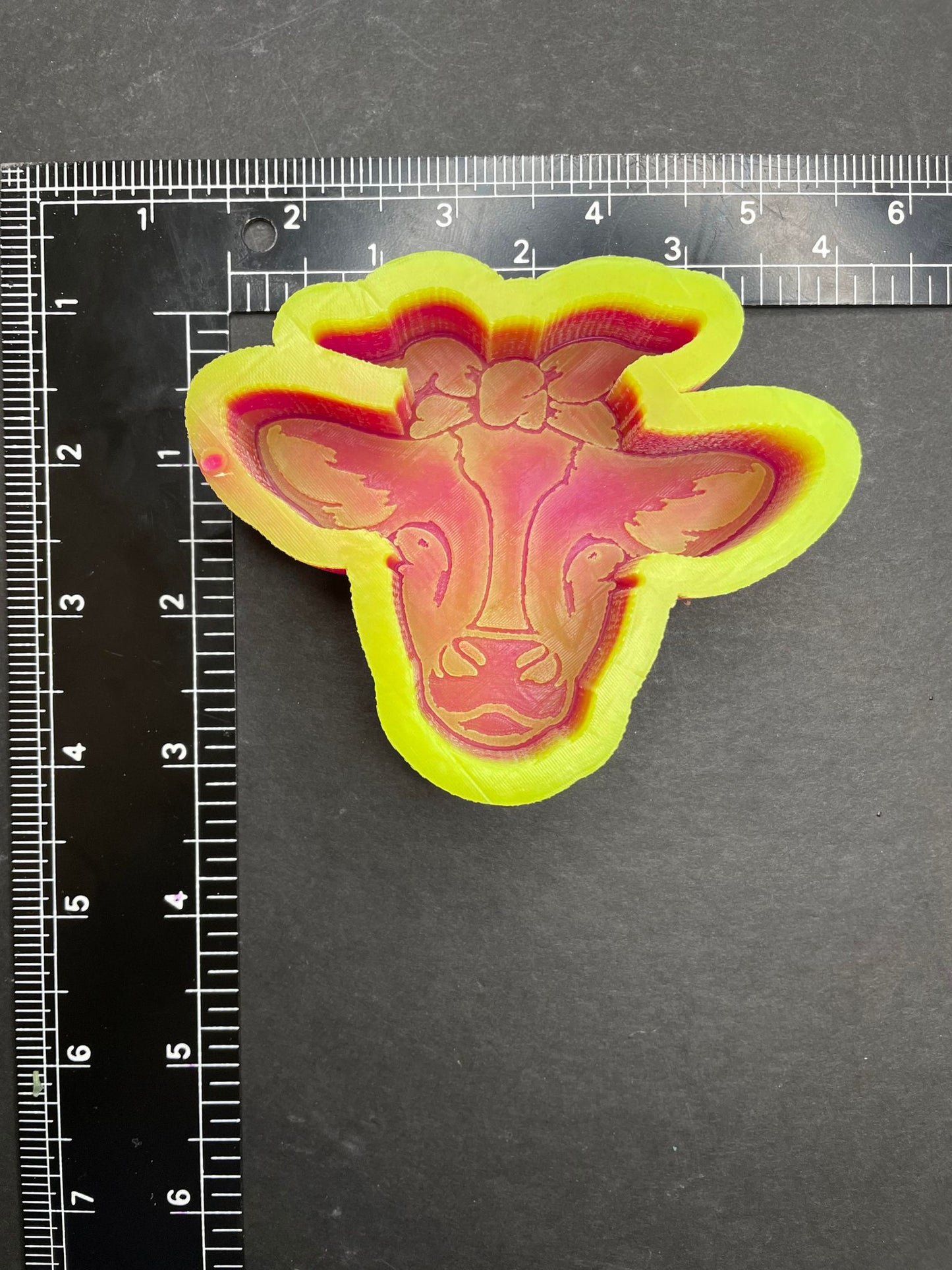 Cow w/Bow Silicone Mold