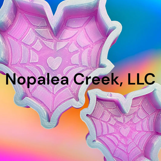 Spider Web Heart Silicone Mold