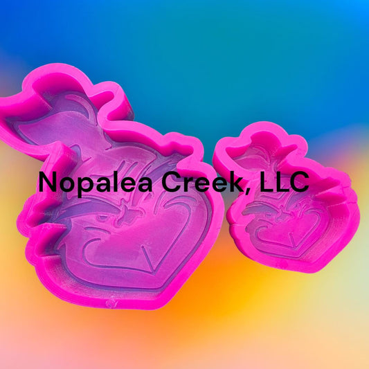 Smirky Green Silicone Mold