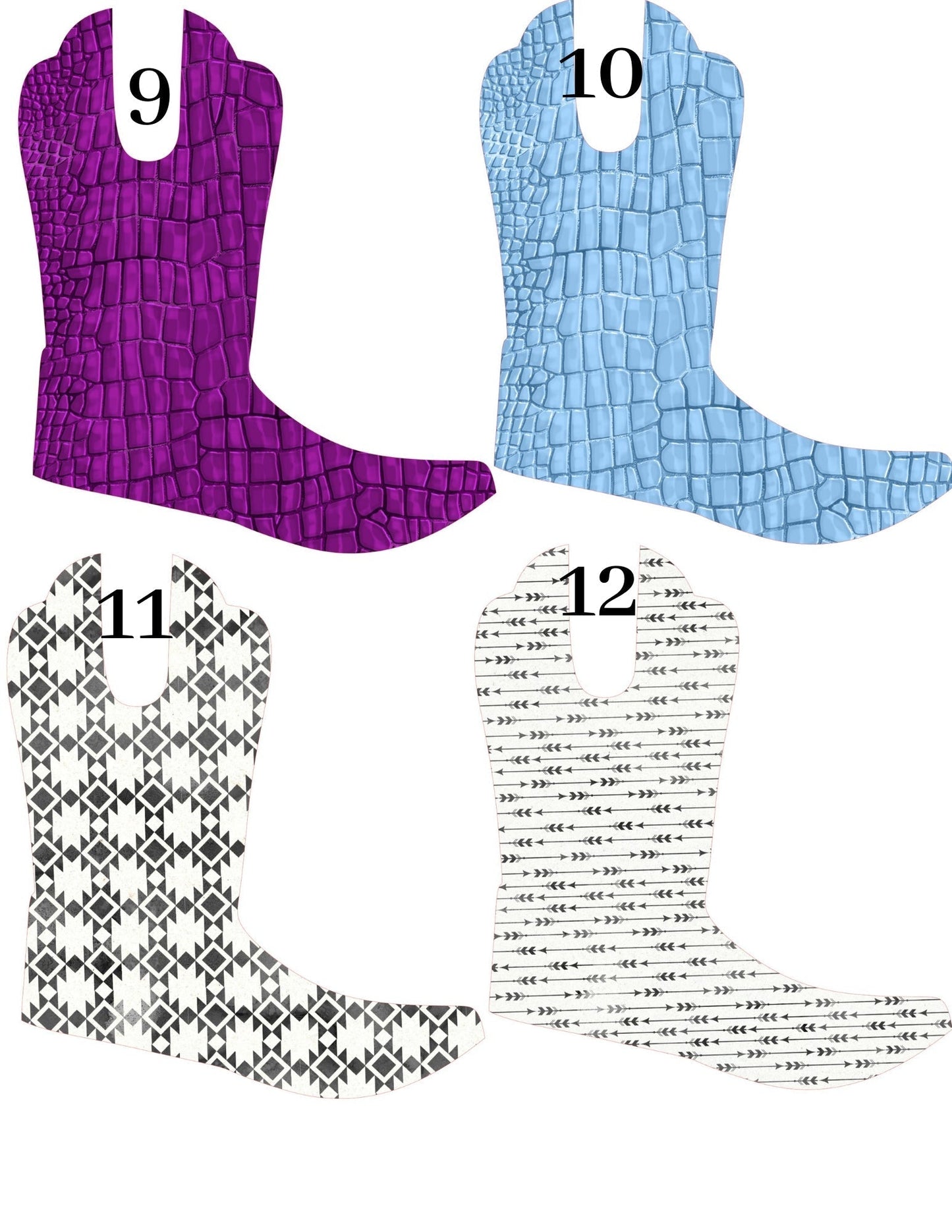 Simple Boot Cardstock Listing #17-32
