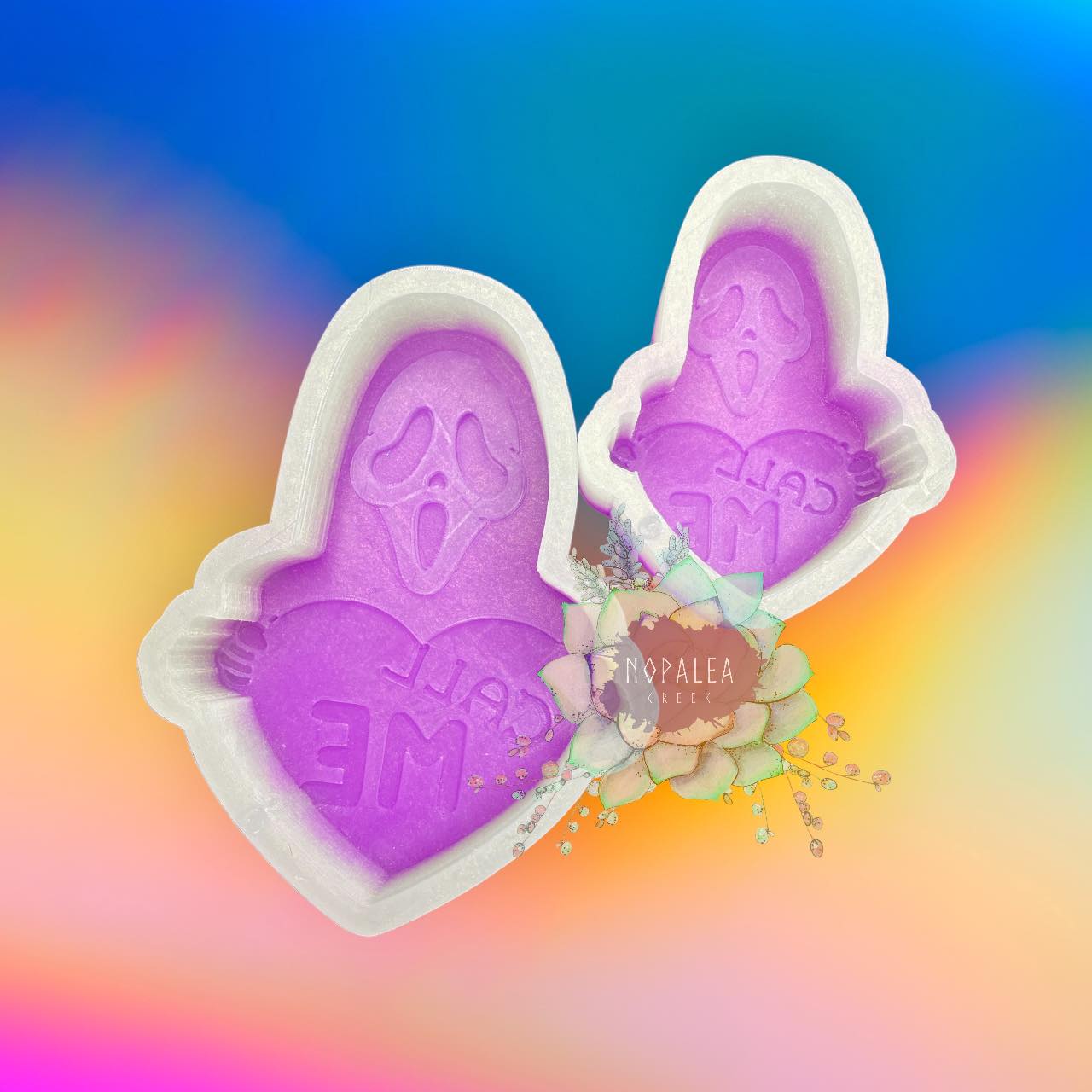 Call Me Holding Heart Silicone Mold©