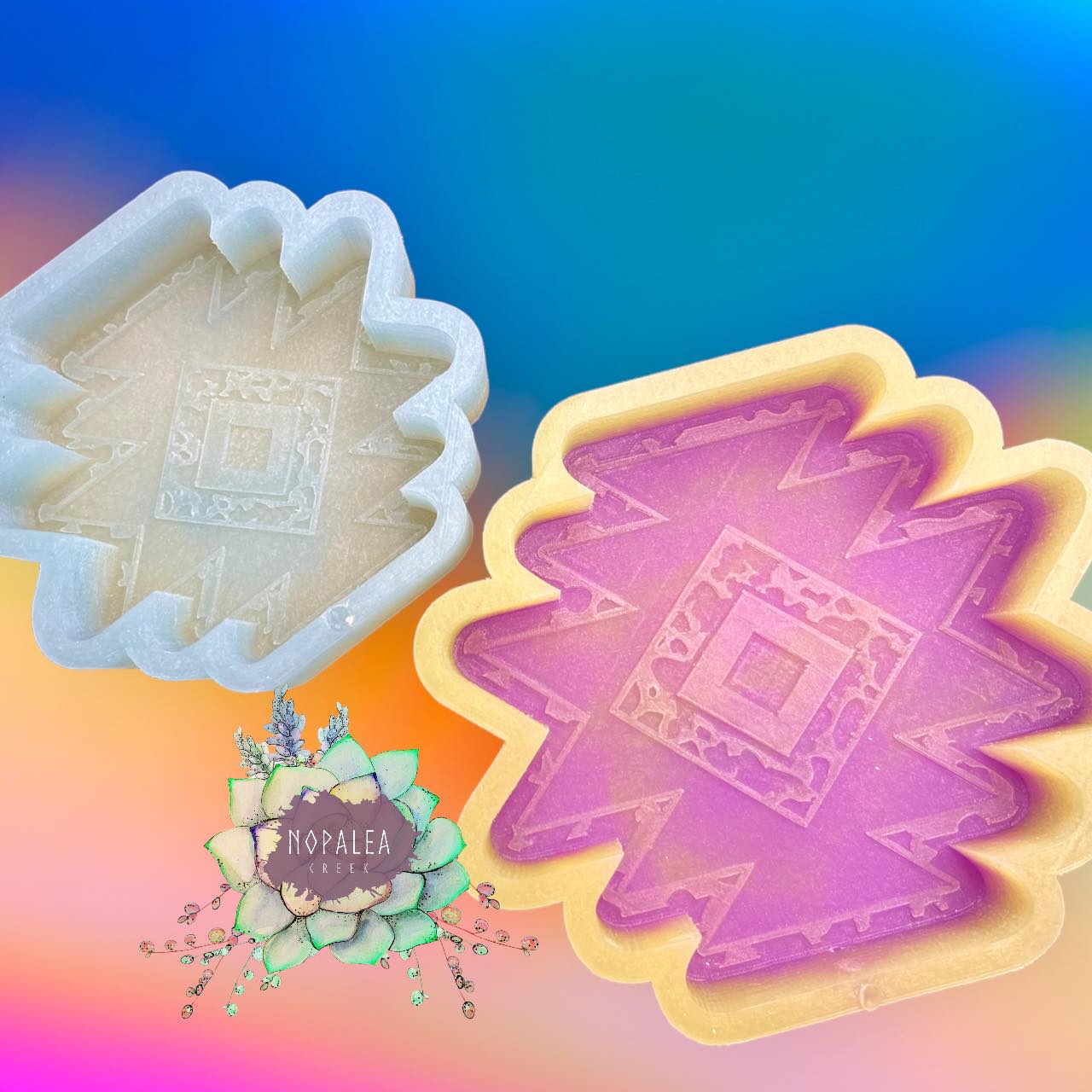 Cowhide Aztec Silicone Mold