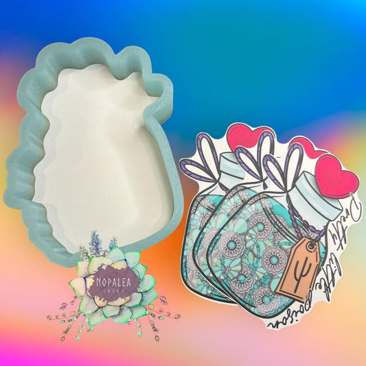 Pretty Poison Cardstock Silicone Mold - Includes 8 Cardstock