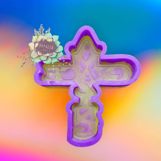 Amazing Grace Cross Silicone Mold