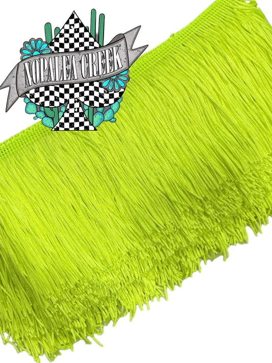 Highlighter Yellow 4" Fringe