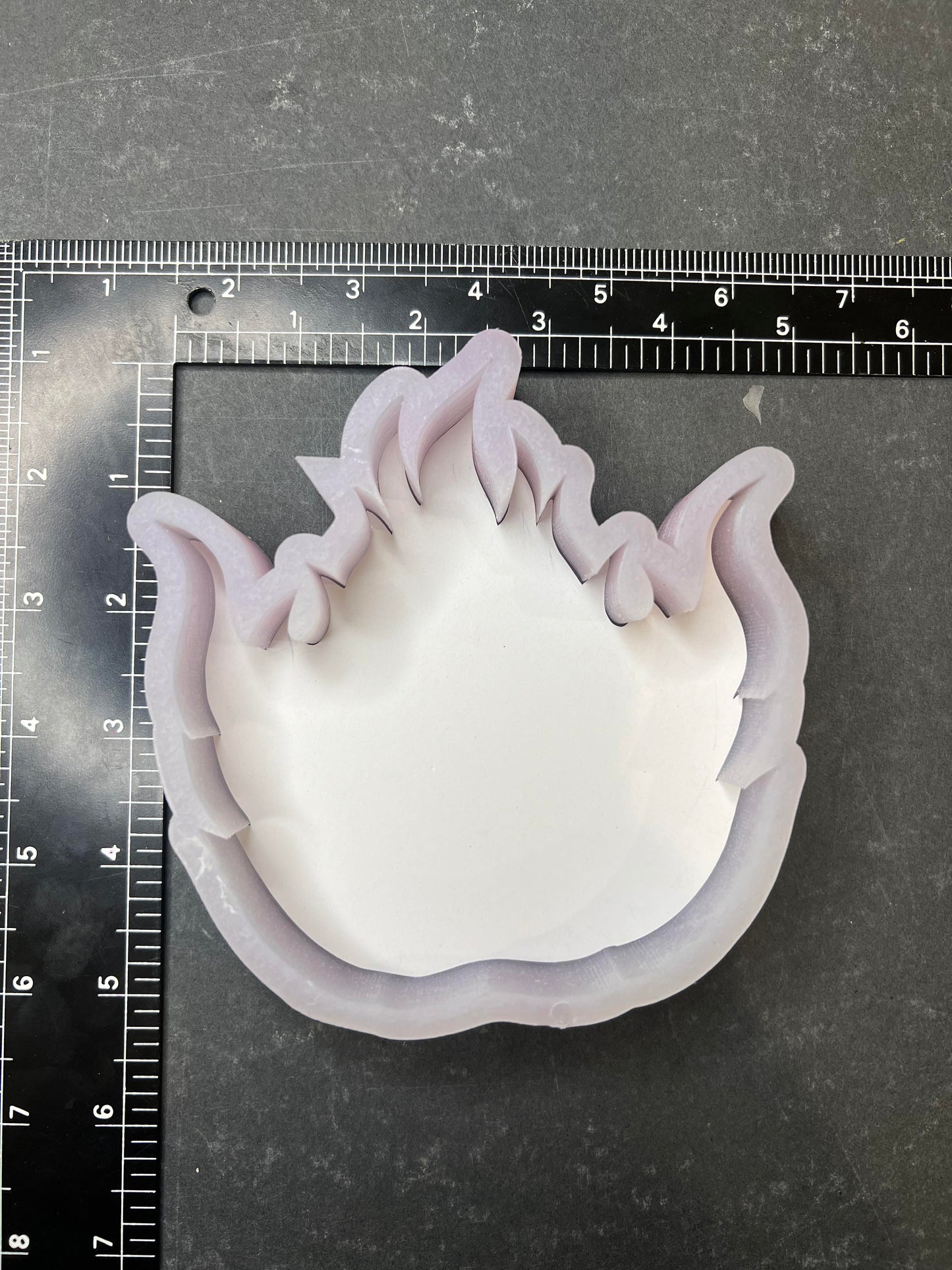 Flaming Spade Cardstock Silicone Mold