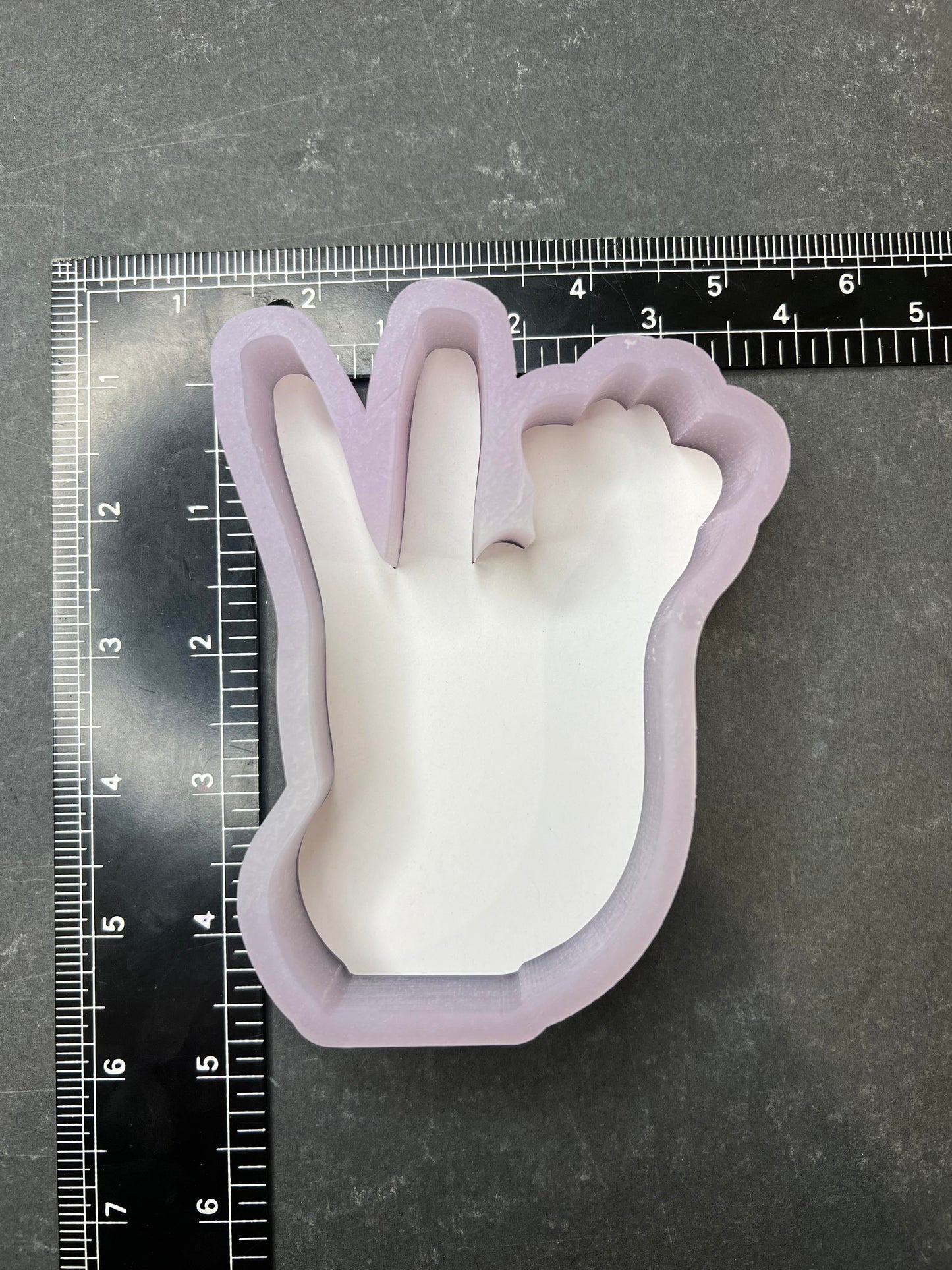 Retro Peace Cardstock Silicone Mold