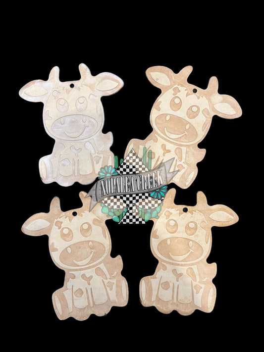 Cutie Moo Leather Charm (SET OF 4)