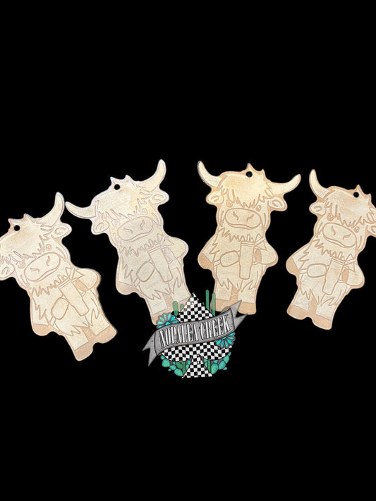 Boujee Highlander Leather Charm (SET OF 4)
