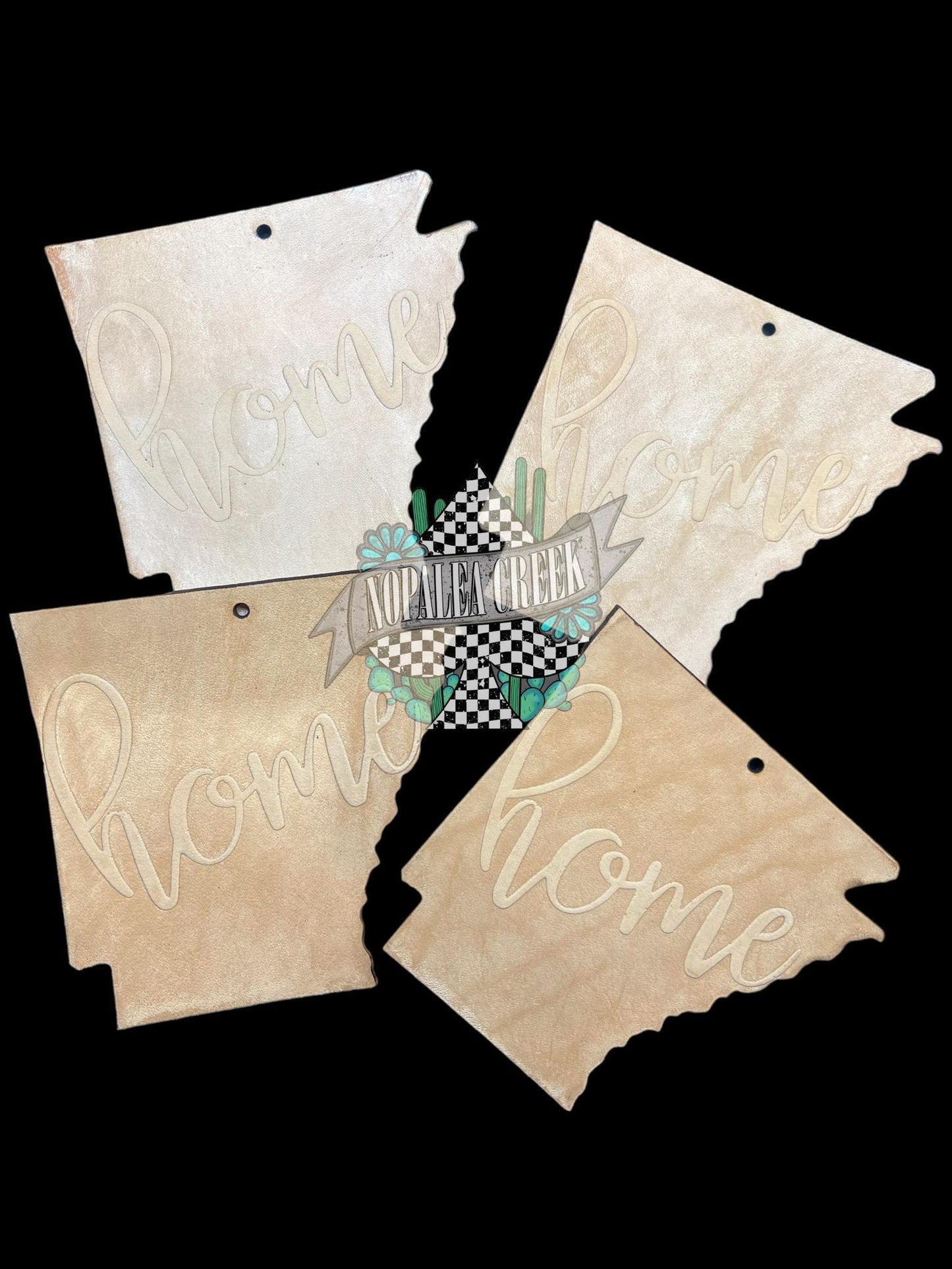 Arkansas Home Leather Charm (SET OF 4)