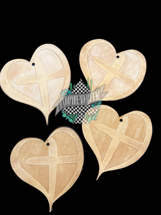 Cross My Heart Leather Charm (SET OF 4)