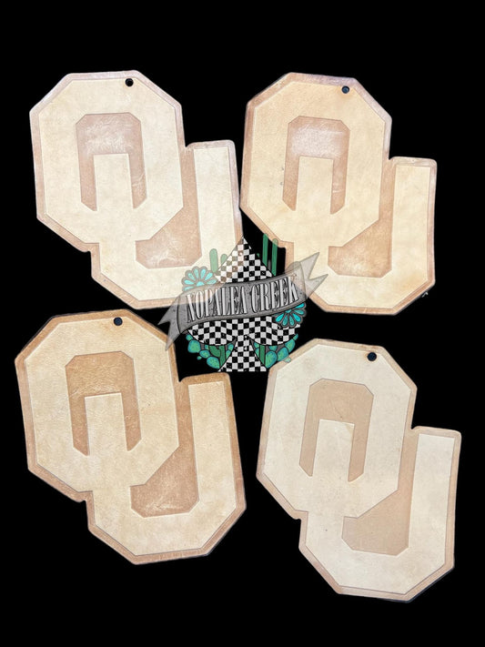 O...U... Leather Charm (SET OF 4)