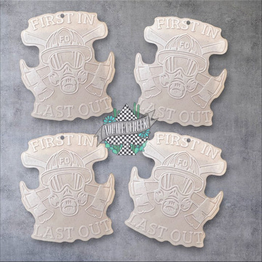 First In, Last Out Leather Charms (SET OF 4)