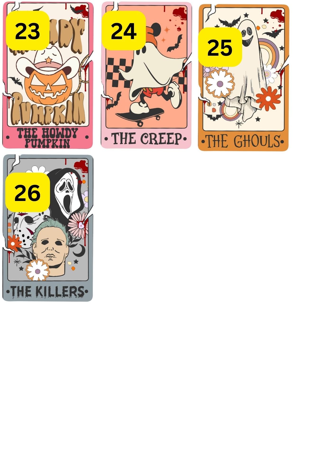Tarot Card (3) Cardstock Listing