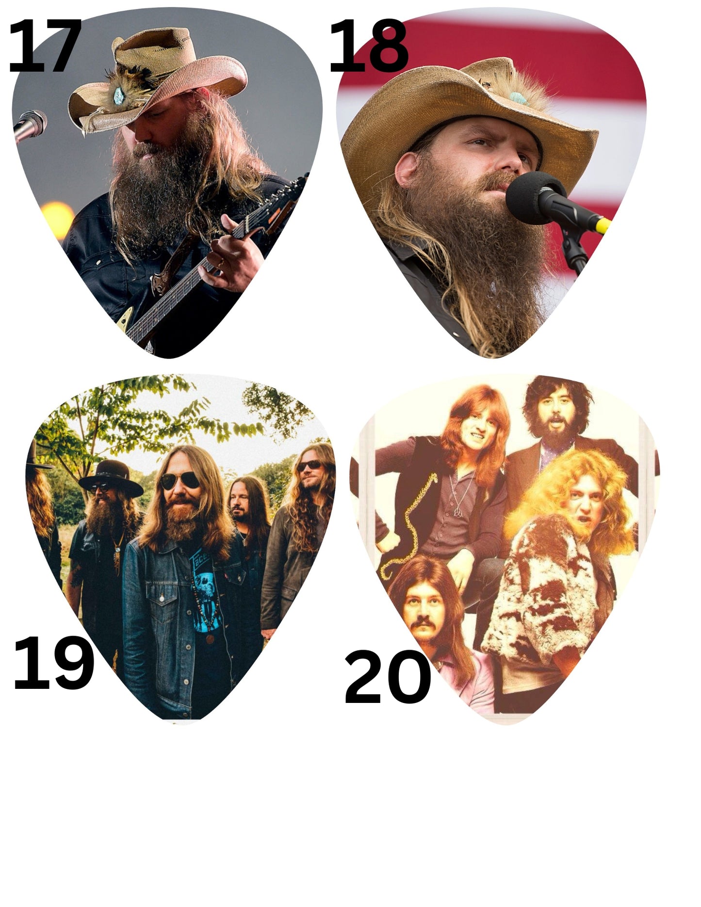 Guitar Pick (3) Cardstock Listing