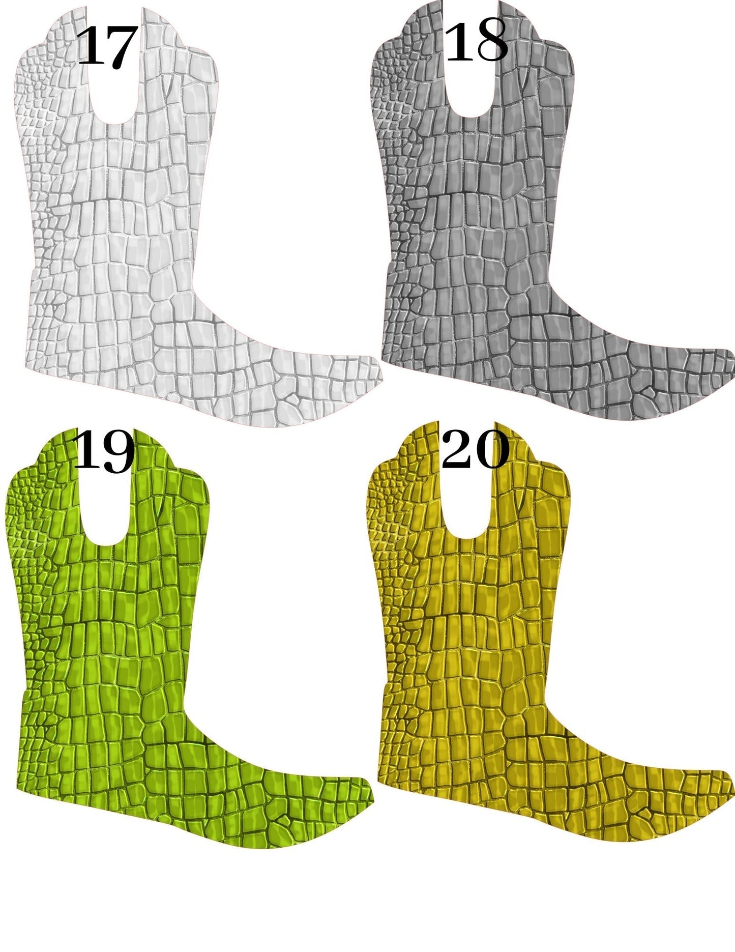 Simple Boot Cardstock Listing #17-32