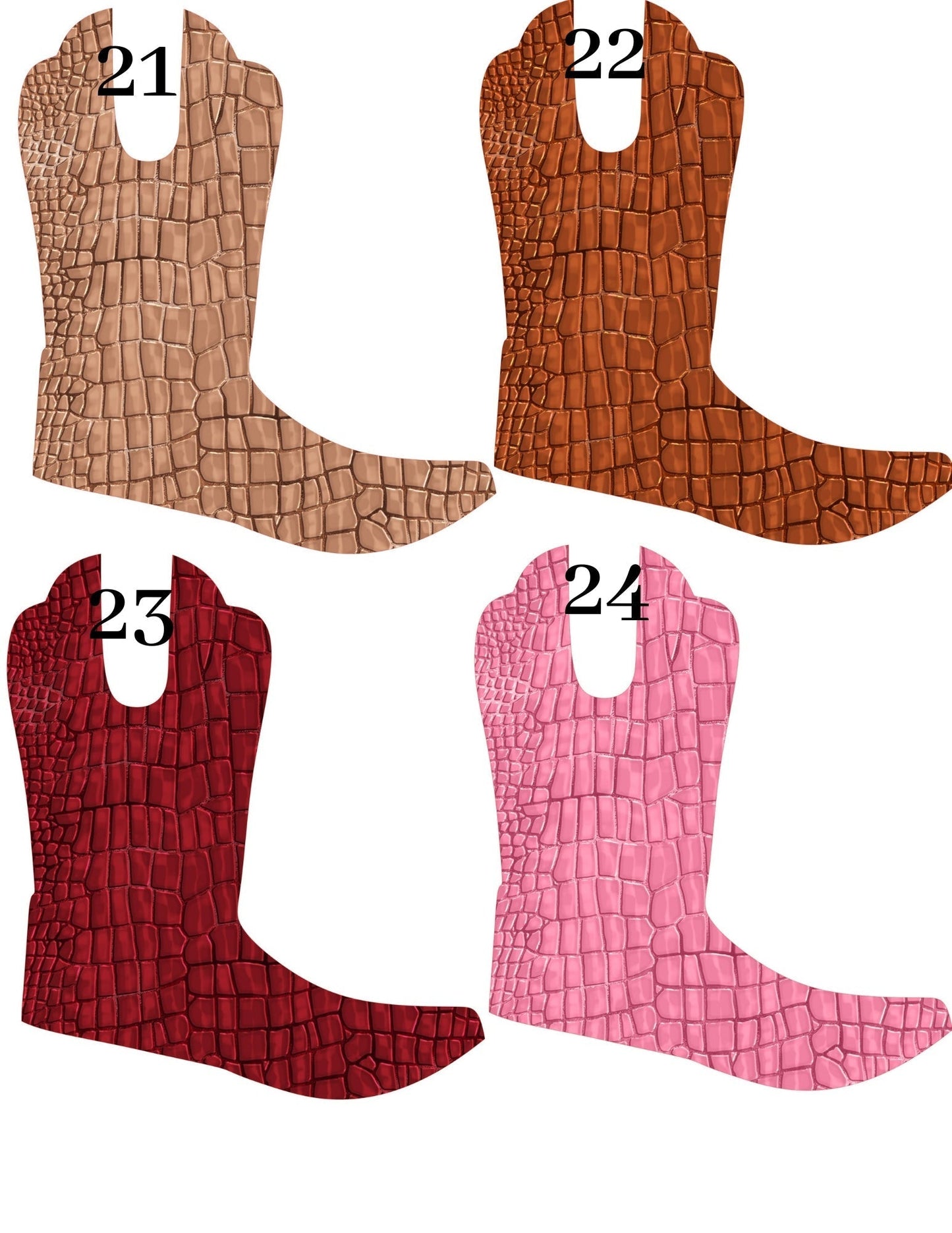 Simple Boot Cardstock Listing #17-32