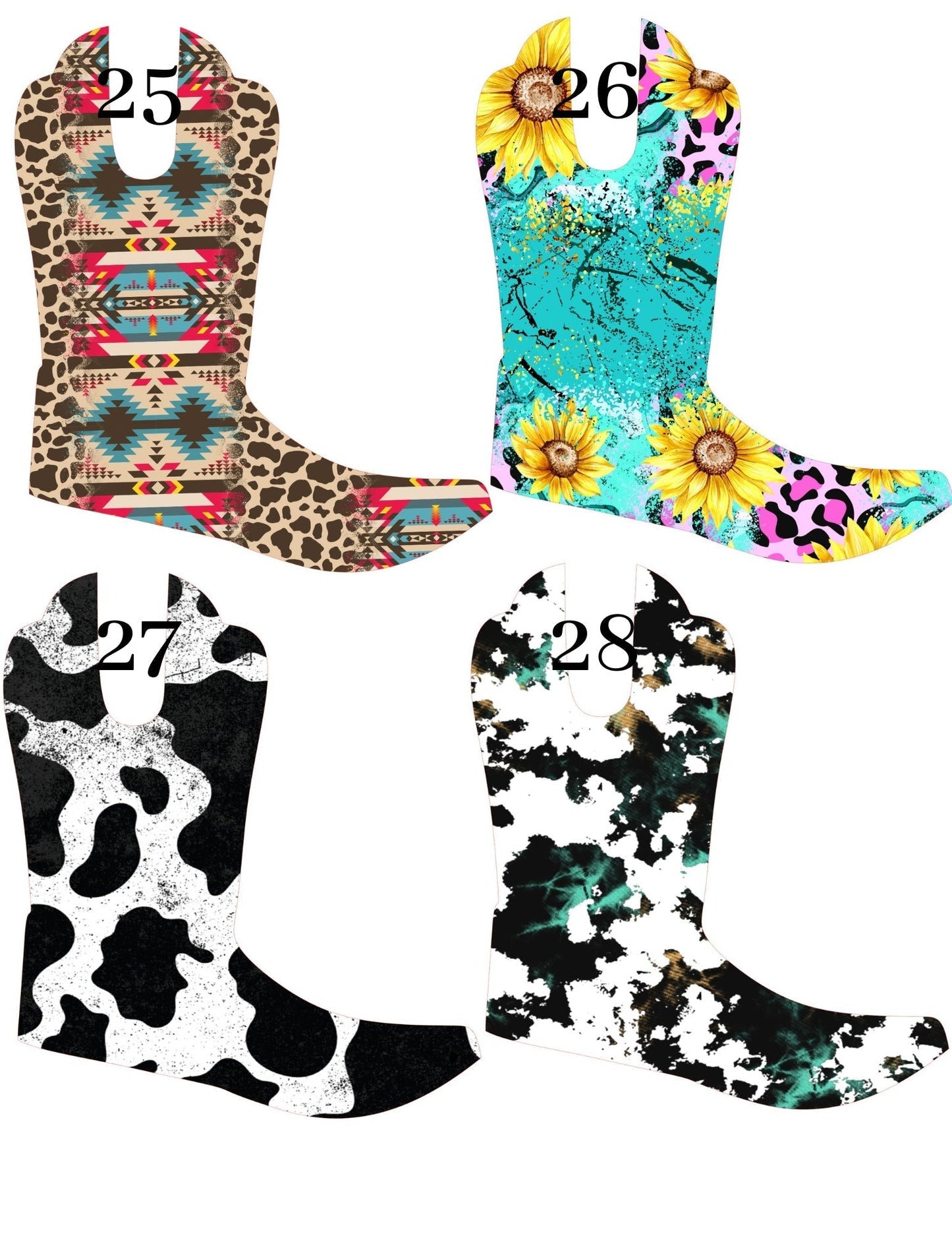 Simple Boot Cardstock Listing #17-32