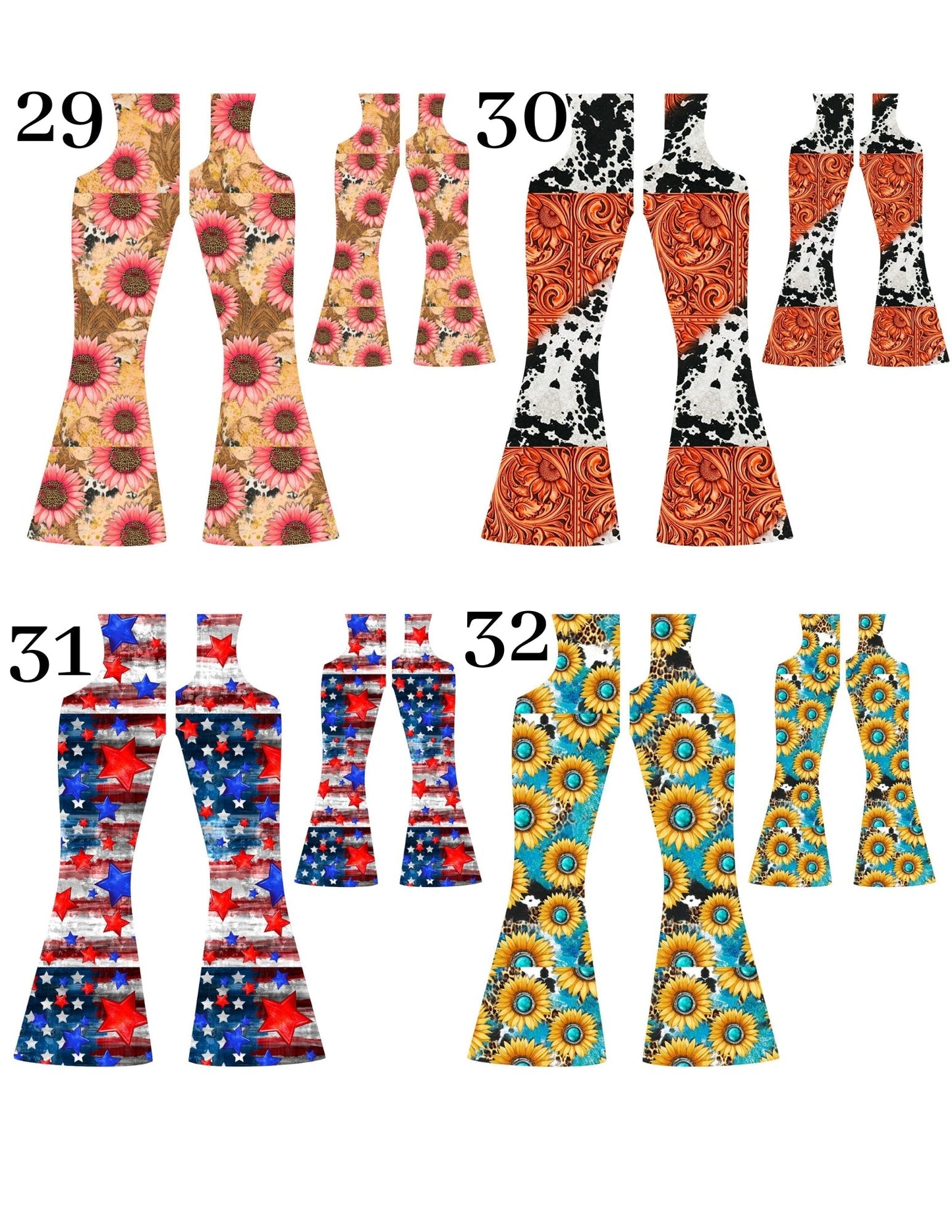 Bell Bottom Cardstock Listing #25-32