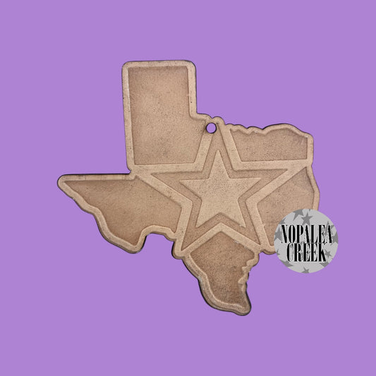 Texas Star 2 Leather Charms (SET OF 4)
