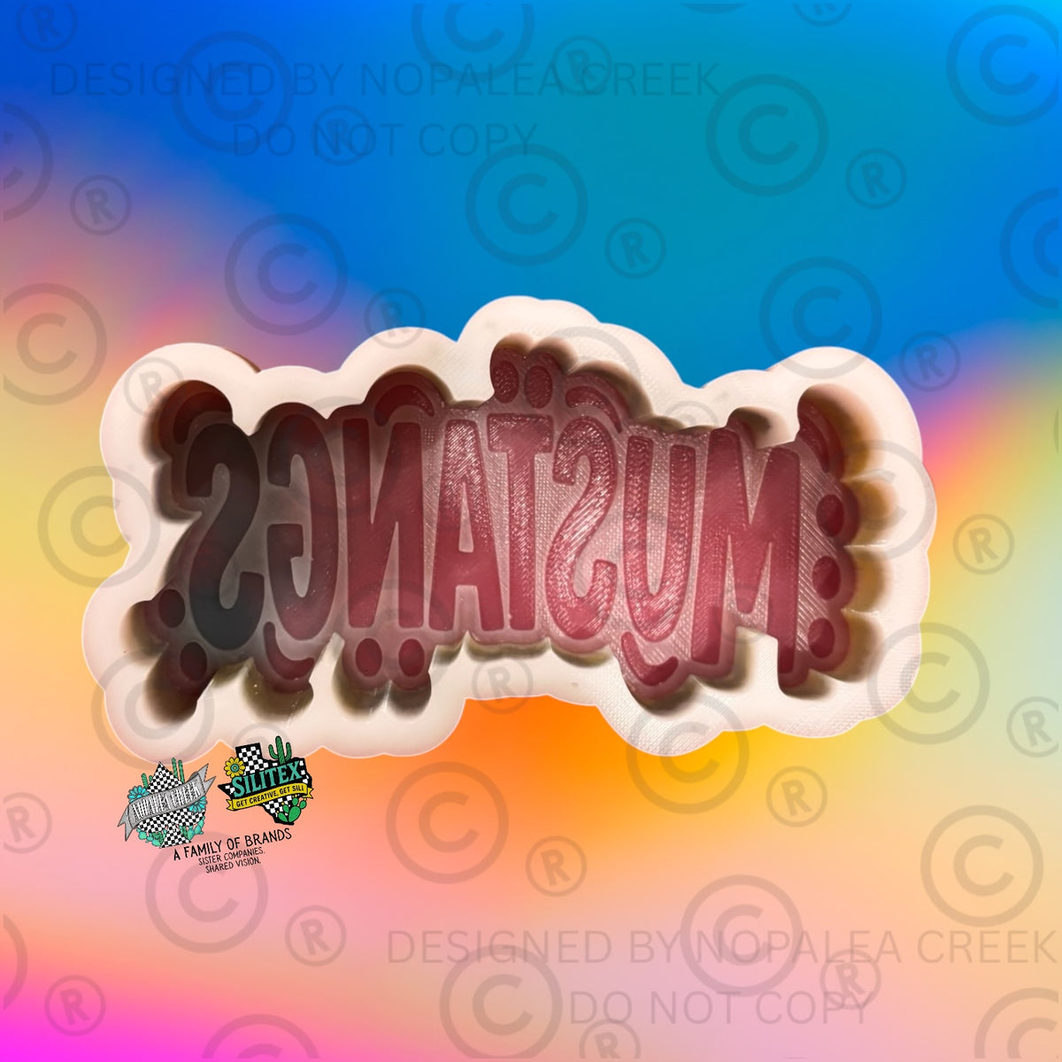 Retro Mustangs Silicone Mold